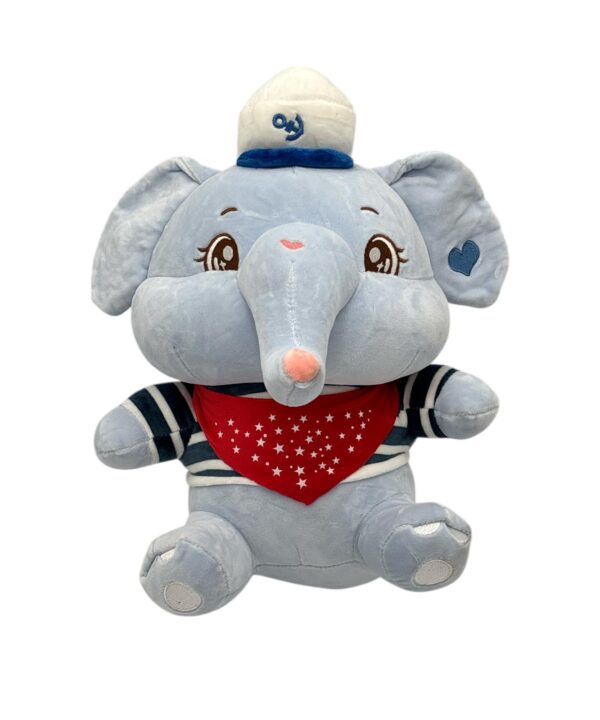 Jucărie Pluș Elefant Marinar 35 cm - QUE 7-109