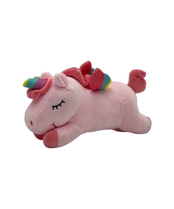 Jucărie Pluș Unicorn Poziție Orizontală 30 cm - QUE 7-106